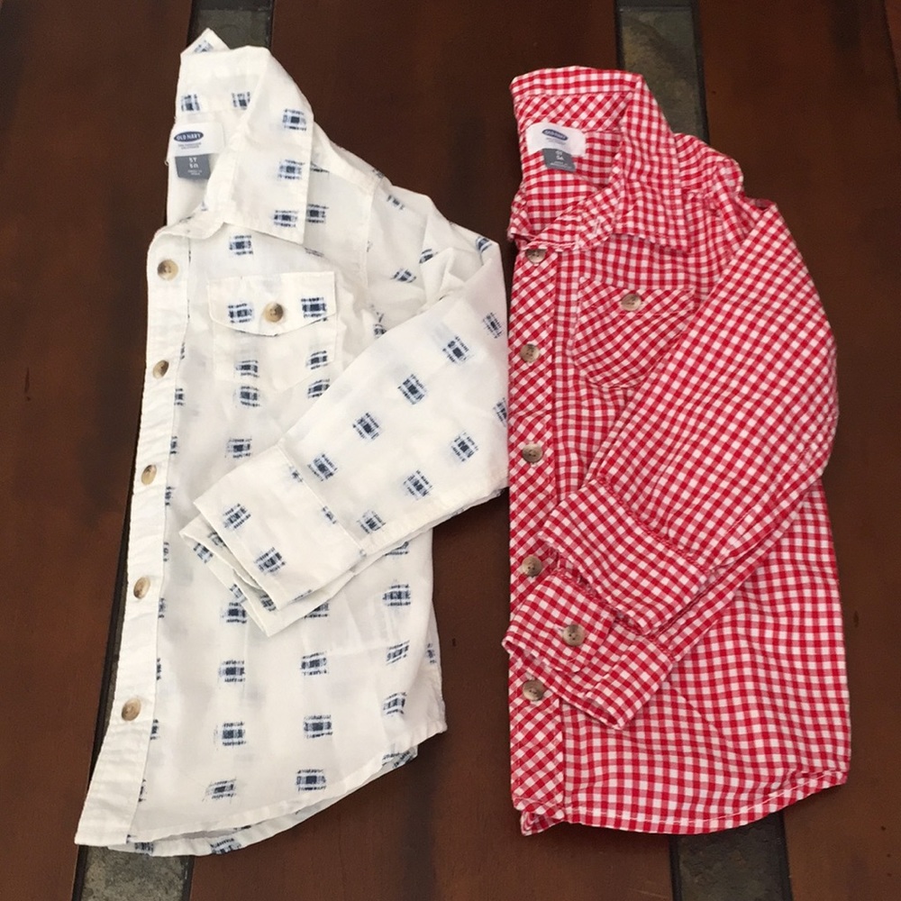 Long sleeve button-up shirt